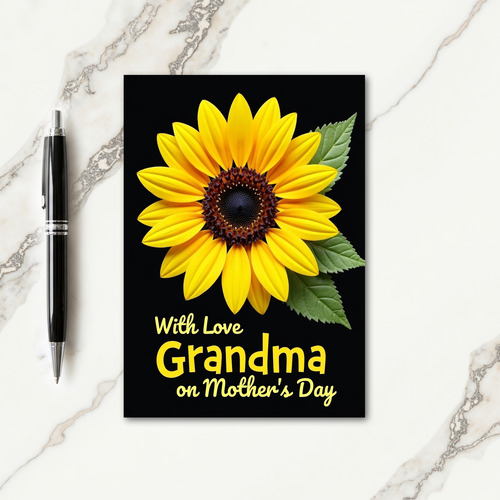 Striped Blossom Tribute Card