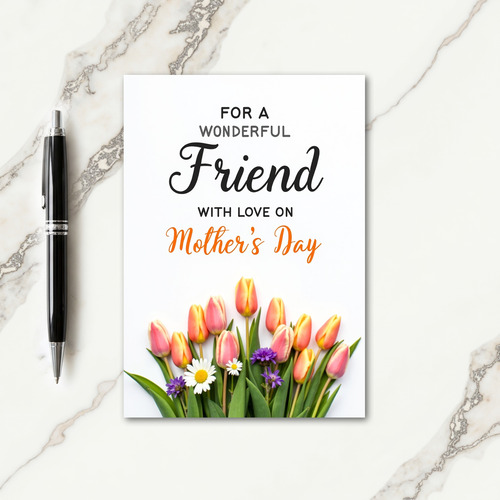 Striped Blossoms Message Card