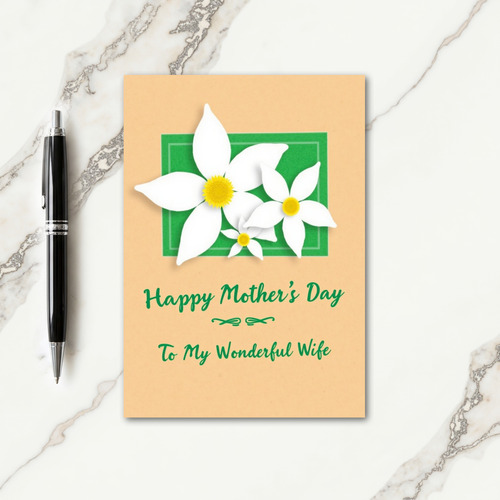 Striped Blossoms Sentiment Card