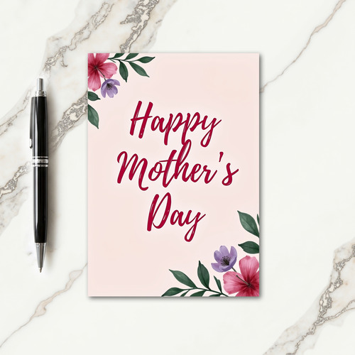 Striped Blush Pink Card