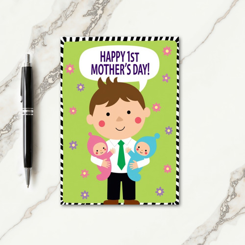 Striped Border Congrats Card