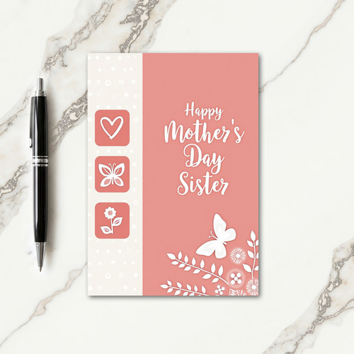 Striped Botanical Card