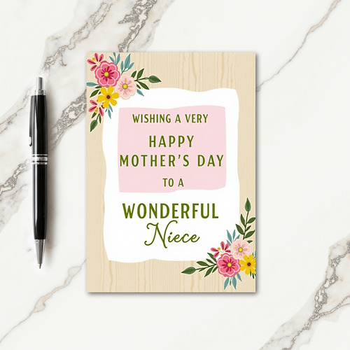 Striped Botanical Celebration Card