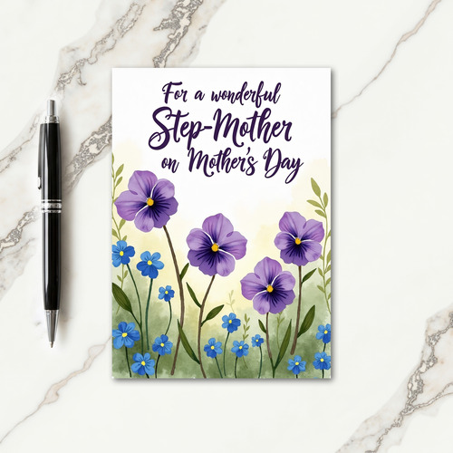 Striped Botanical Family Love Card