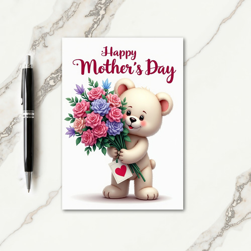 Striped Bouquet Special Card