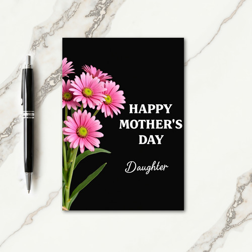 Striped Bright Bloom Mothers Day Card