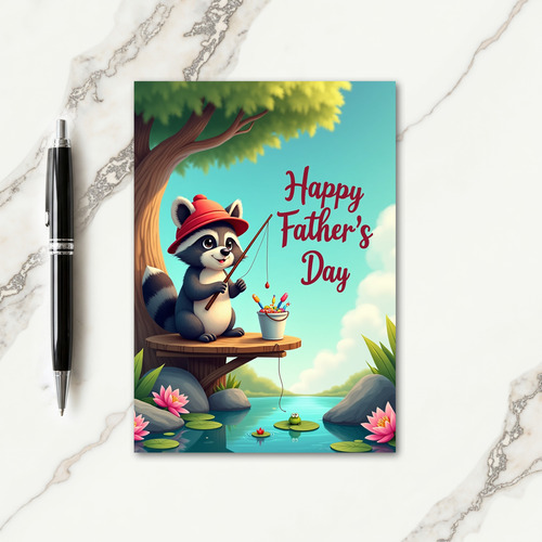Striped Buddys Fathers Day Card