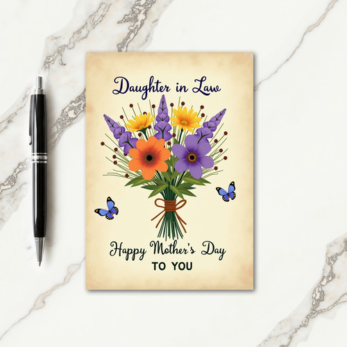 Striped Butterfly Greeting Card