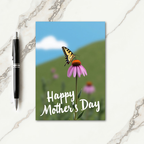 Striped Butterfly Mothers Day Card
