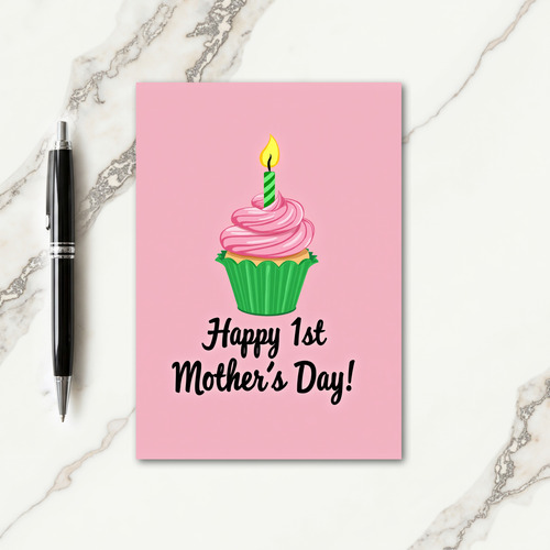Striped Candle First Occasion Card