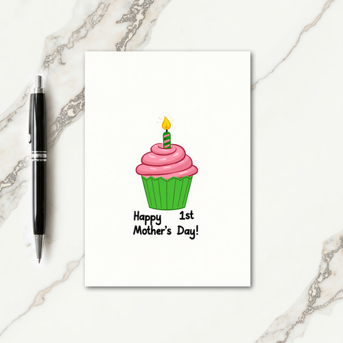 Striped Candle Mothers Day Card