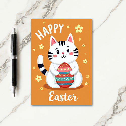 Striped Cat Celebration Card