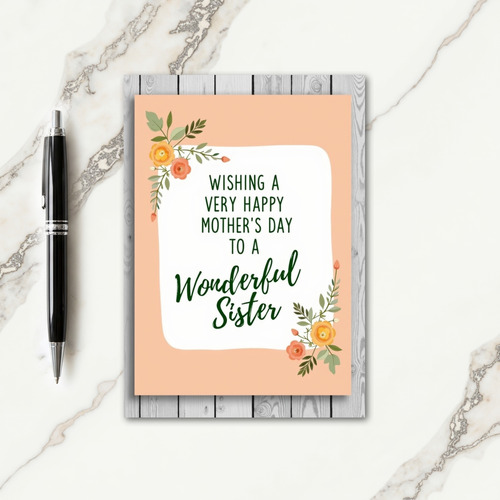 Striped Celebration Sister Card