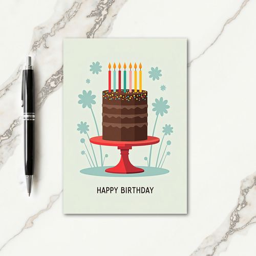 Striped Chocolate Treat Card