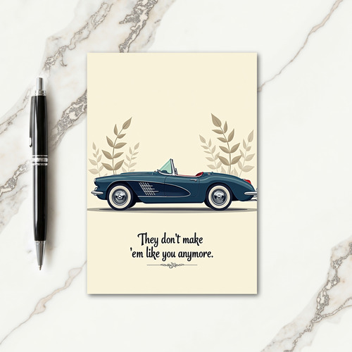Striped Classic Roadster Card