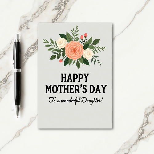 Striped Daughters Day Card