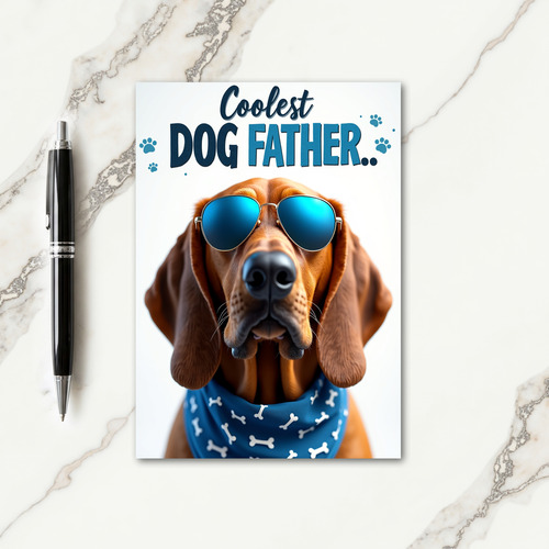 Striped Debonair Doggy Card