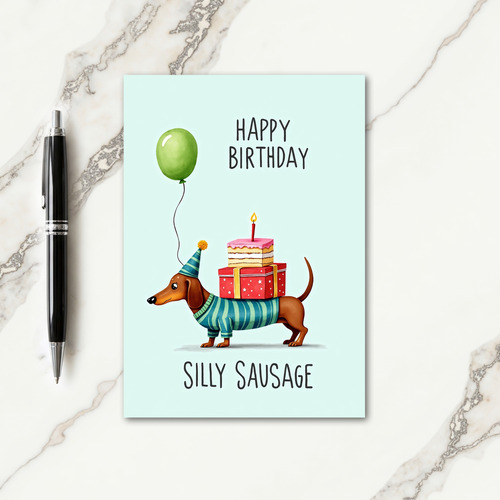 Striped Dog Celebration Card
