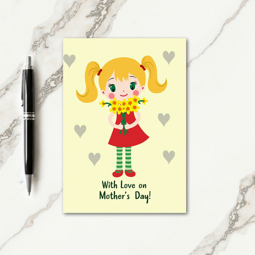 Striped Dress Love Card