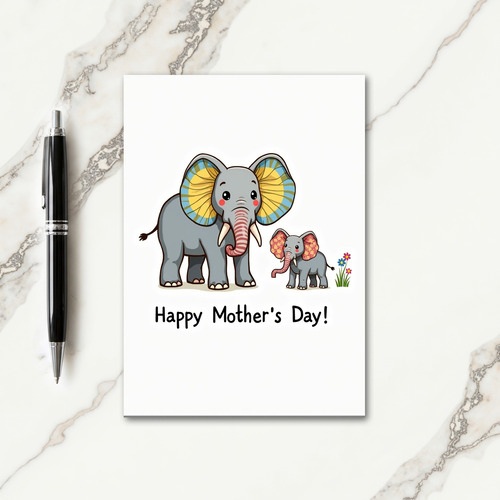 Striped Ear Mothers Day Card