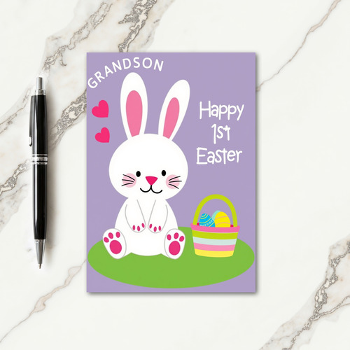 Striped Easter Basket Card