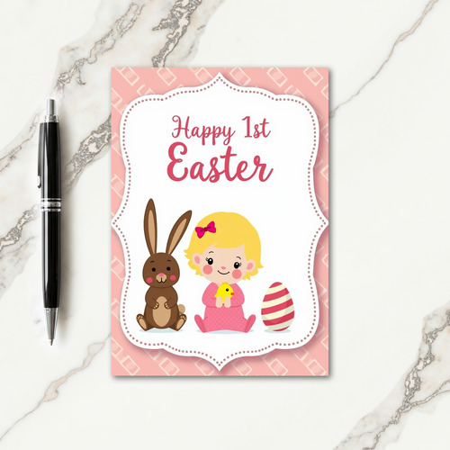 Striped Easter Celebration Card