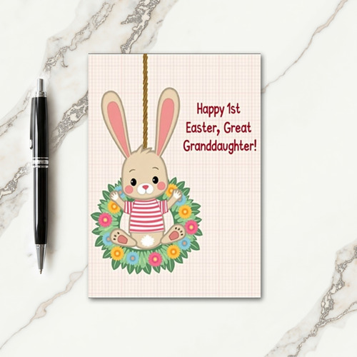 Striped Easter Creature Card