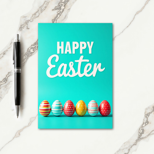 Striped Easter Egg Card