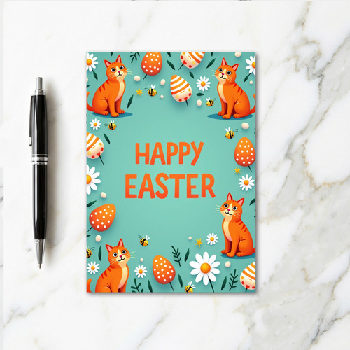 Striped Easter Friends Card