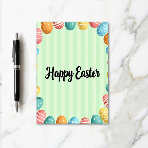 Striped Easter Greeting Card
