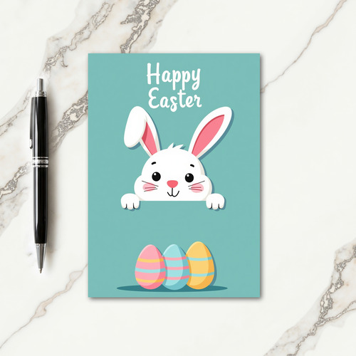 Striped Easter Object Card