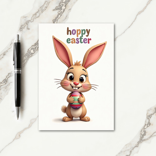 Striped Egg Friend Card