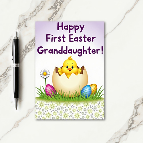 Striped Egg Happy Hatchling Card