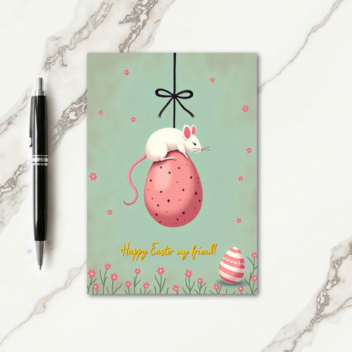 Striped Egg Spring Card