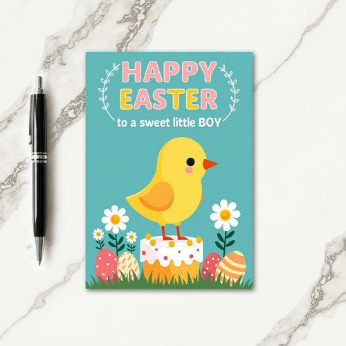 Striped Egg Springtime Fest Card