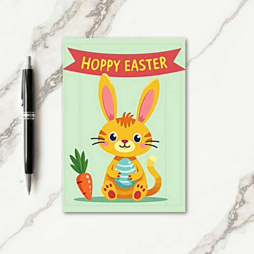 Striped Egg Springtime Friend Card