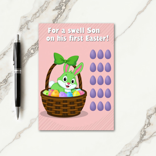 Striped Eggs Springtime Fun Card