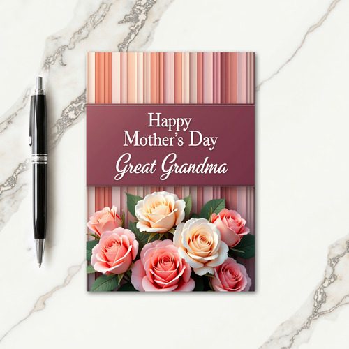 Striped Family Affection Card