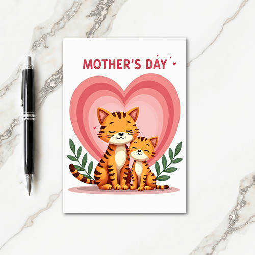 Striped Family Love Card