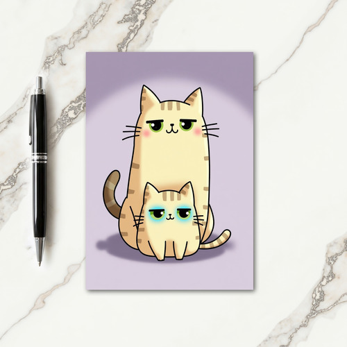 Striped Feline Friends Card