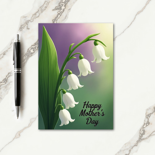 Striped Floral Cascade Card