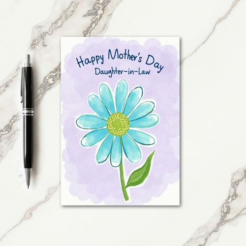 Striped Floral Daughter In Law Card