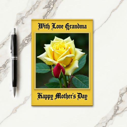 Striped Floral Dedication Card