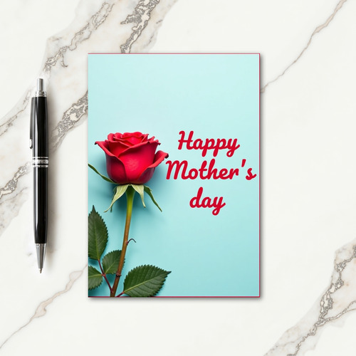 Striped Floral Greeting Card