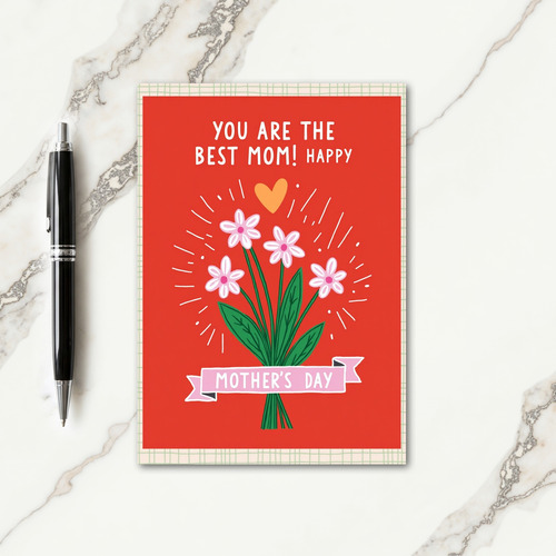 Striped Floral Praise Card