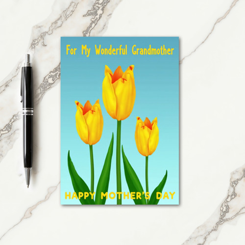 Striped Floral Tribute Card