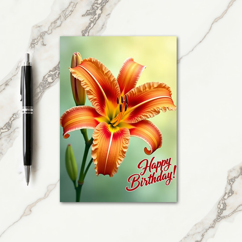 Striped Flower Beauty Card
