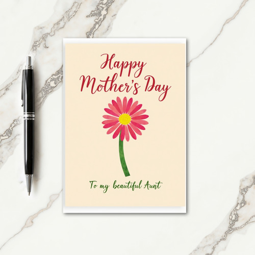 Striped Flower Family Greeting Card