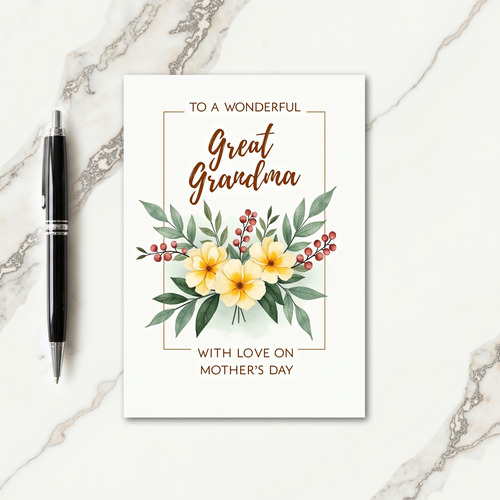 Striped Flower Family Love Card