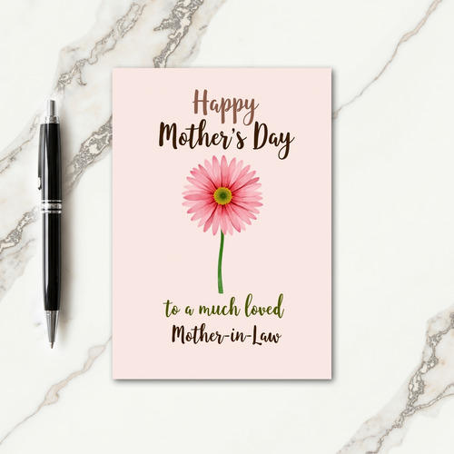 Striped Flower Loving Thoughts Card